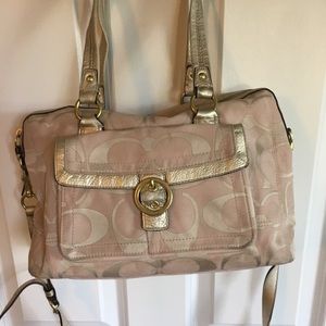 Light pink coach purse
